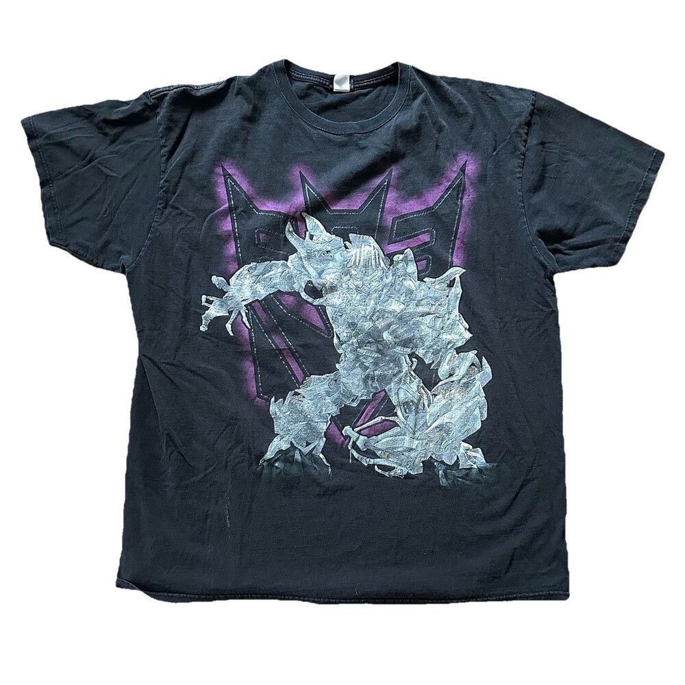 Vintage Transformers Comics Decepticon Glow In The Dark Movie Promo T Shirt